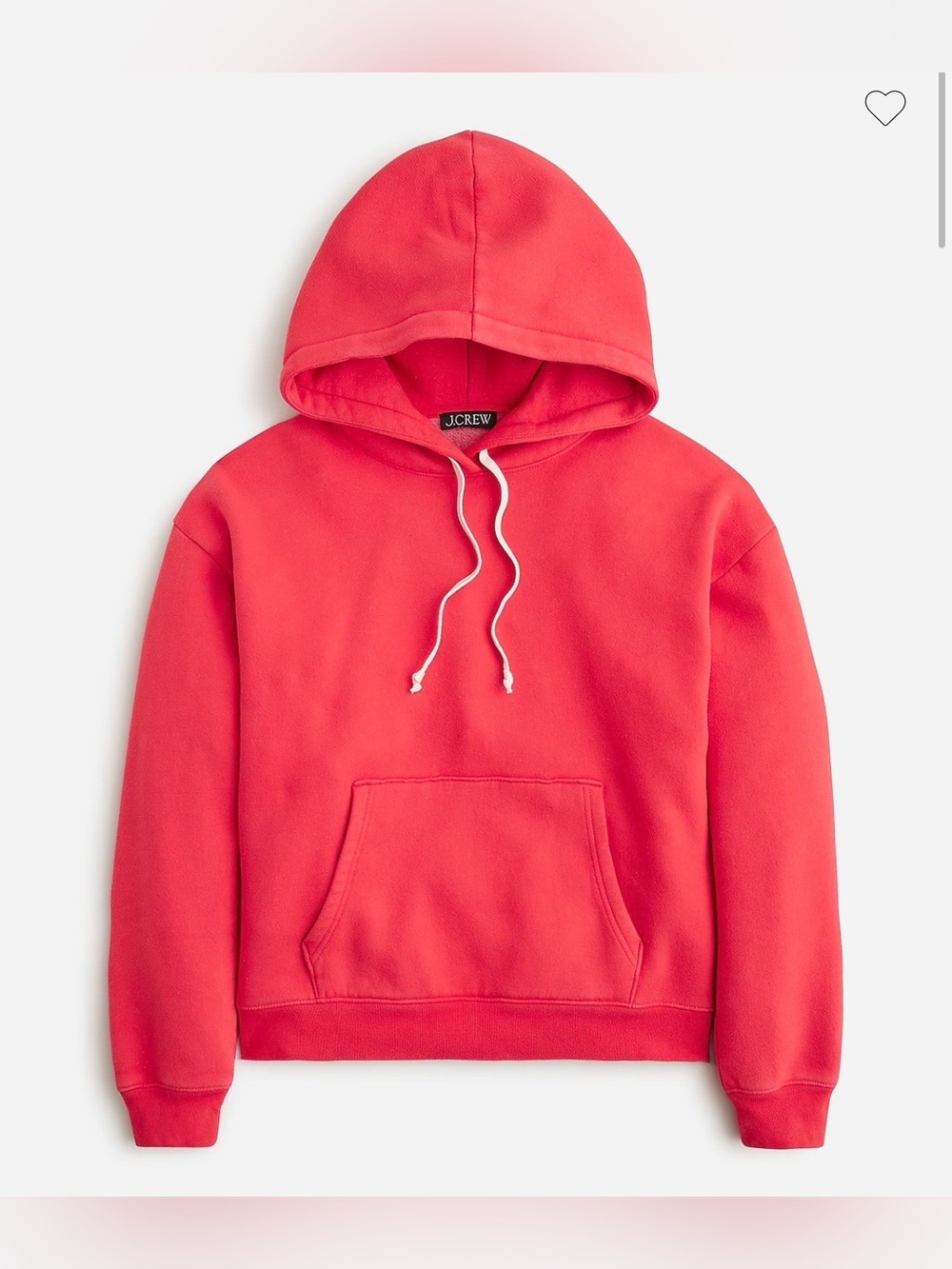J.Crew Women’s Heritage fleece hoodie, Size S